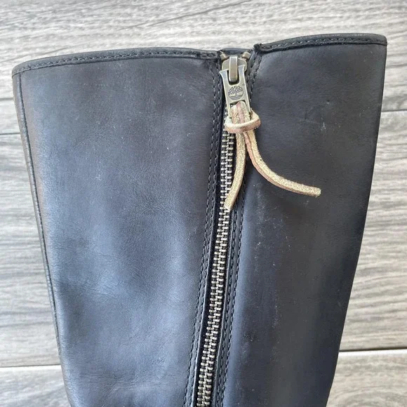 Timberland Boots Women 7.5M Black Leather Waterproof Knee High Riding SOLD OUT - Picture 14 of 16